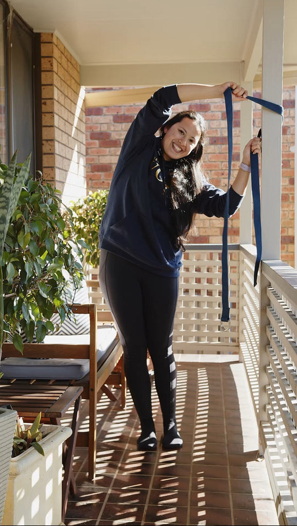 Relieve Upper Back and Shoulder Tension with Gentle Strap Stretches – Join Us Online or at Rouse Hill
